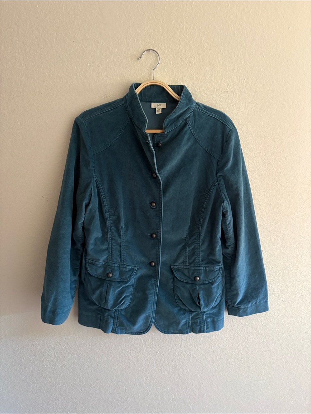 J.Jill Velvet Military Jacket